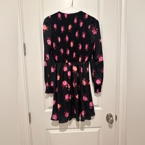 Kate Spade Black and Pink Floral Mini Dress